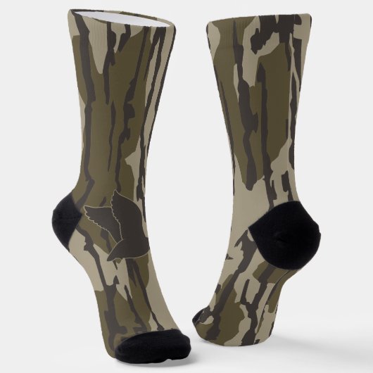 Old School Camo Eendenjacht Bottomland Camo Sokken (Gebogen)