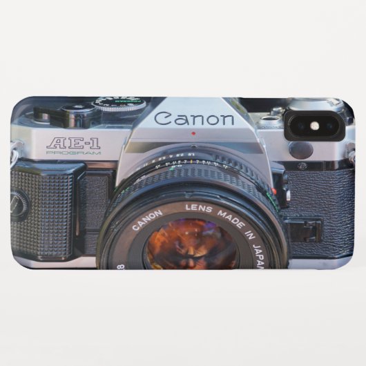 Old School Canon Camera iPhone case (Achterkant (horizontaal))