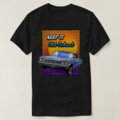Old School Chevy Impala Lowrider Keep it Old Schoo T-shirt (Design voorkant)