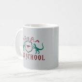 Old School Color Dinosaur Koffiemok (Voorkant links)