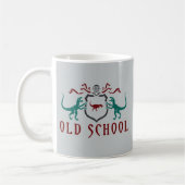 Old School Color Dinosaur Koffiemok (Links)