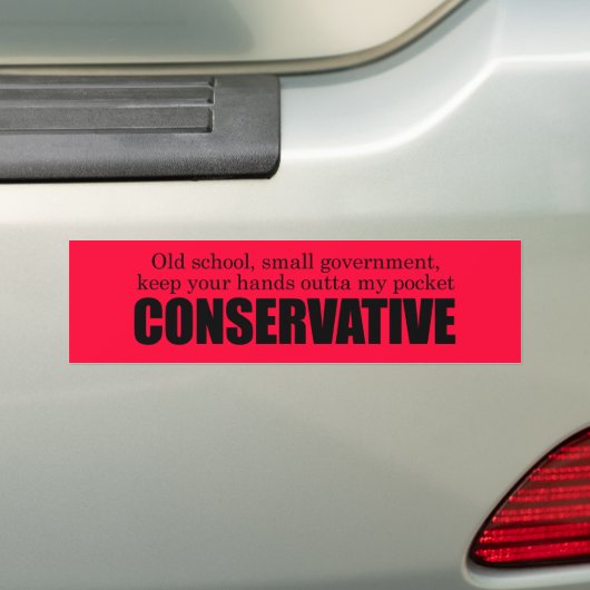 Old School Conservation Bumpersticker (Op auto)