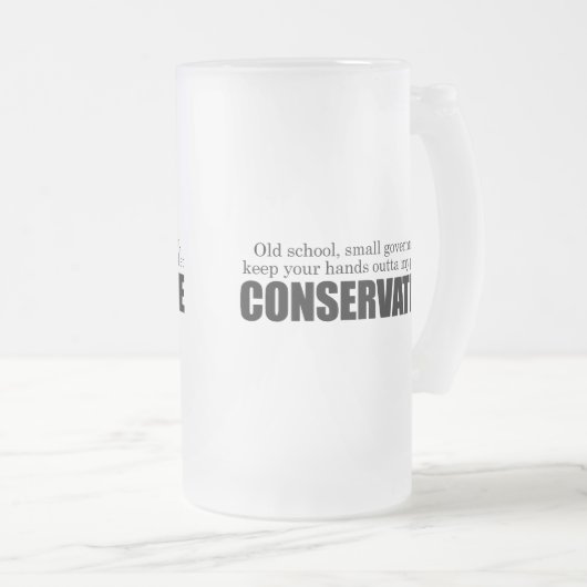 Old School Conservation Matglas Bierpul (Voorkant rechts)