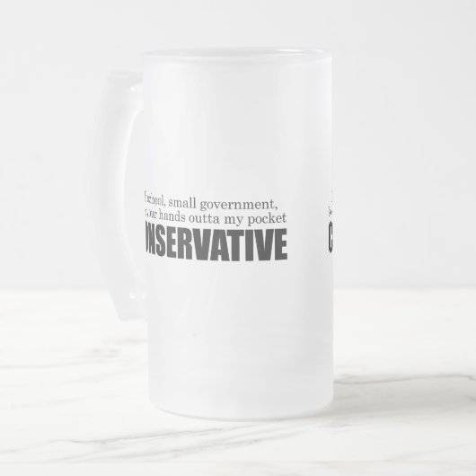 Old School Conservation Matglas Bierpul (Voorkant links)