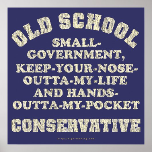 Old School Conservation Poster (Voorkant)