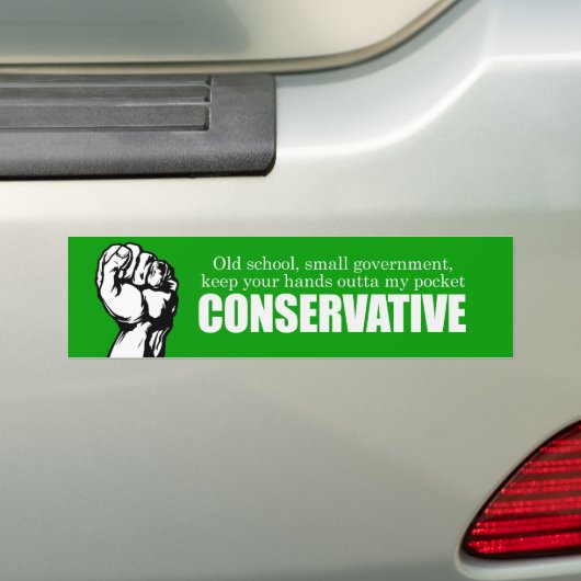 Old School Conservative Bumpersticker (Op auto)