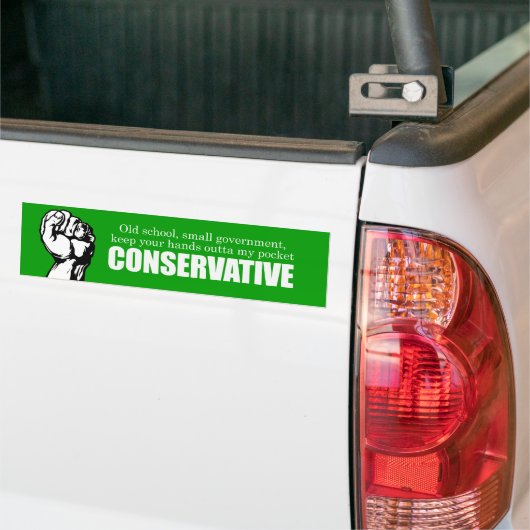 Old School Conservative Bumpersticker (Op Truck)