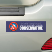 Old School Conservative Bumpersticker (Op auto)