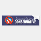 Old School Conservative Bumpersticker (Voorkant)