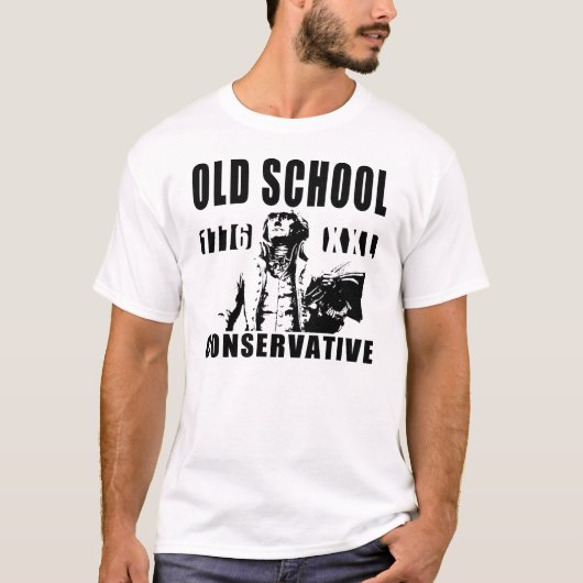 Old School Conservative Jefferson T-shirt (Voorkant)