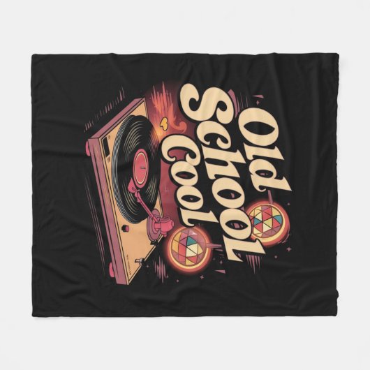 Old School Cool (2) Fleece Deken (Voorkant (Horizontaal))