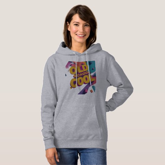Old School Cool Hoodie (Voorkant volledig)