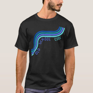 'Old School Cool' mannen retro design T-shirt