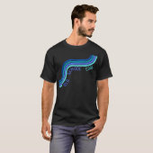 'Old School Cool' mannen retro design T-shirt (Voorkant volledig)
