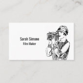 Old School Cool Video-ograaf Visitekaartje (Voorkant)