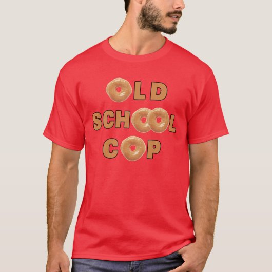 Old School Cop T-shirt (Voorkant)