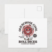 Old school d20 - D&D Feestdagenkaart (Voorkant / Achterkant)