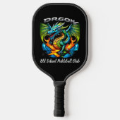Old School Dragon X Team Pickleball club paddle (Achterkant)