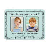 Old School Foto Save the Date Magnet Magneet (Horizontaal)