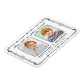 Old School Foto Save the Date Magnet Magneet (Linkerzijde)