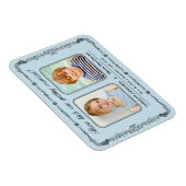 Old School Foto Save the Date Magnet Magneet (Rechterzijde)