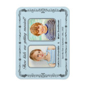 Old School Foto Save the Date Magnet Magneet (Verticaal)