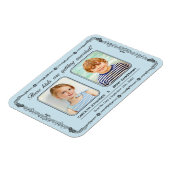 Old School Foto Save the Date Magnet Magneet (Linkerzijde)