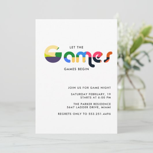 Old School Game Night | Bordspellen (Staand voorkant)