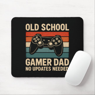 Old School Gamer Dad Retro Controller Muismat