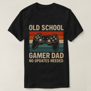 Old School Gamer Dad Retro Controller T-shirt