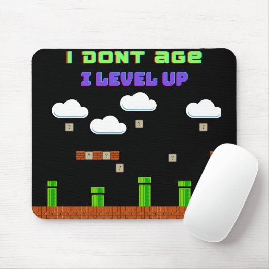 Old School Gamer Mousepad Muismat (Met muis)