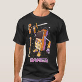 Old School Gamer Retro Handheld Console Robot T-shirt (Voorkant)
