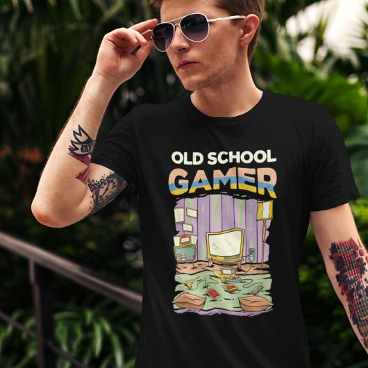 Old School Gamer - Videospel T-shirt