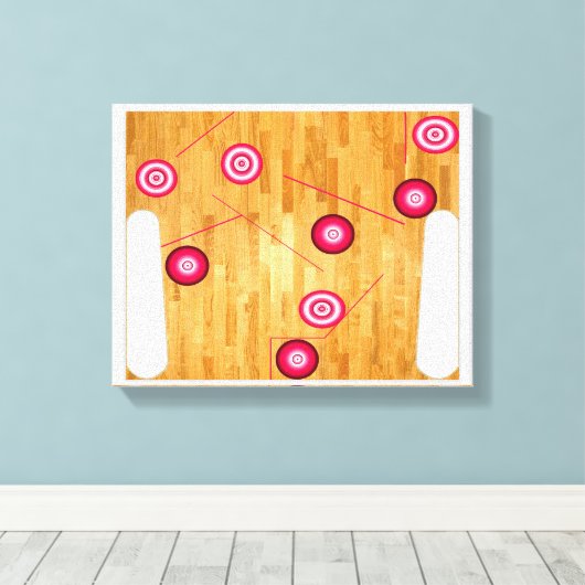 Old School Gaming Canvas Print (Insitu (Houten vloer))