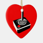 Old School Gaming Love Keramisch Ornament (Rechts)