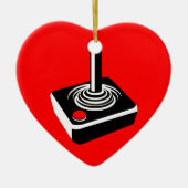 Old School Gaming Love Keramisch Ornament (Voorkant)