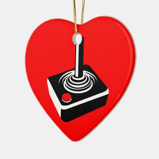 Old School Gaming Love Keramisch Ornament (Links)
