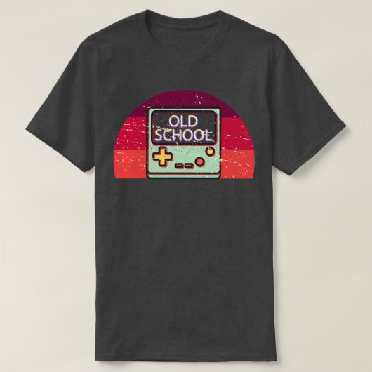 Old school gaming Retro 80s Videogame Gif T-shirt (Design voorkant)