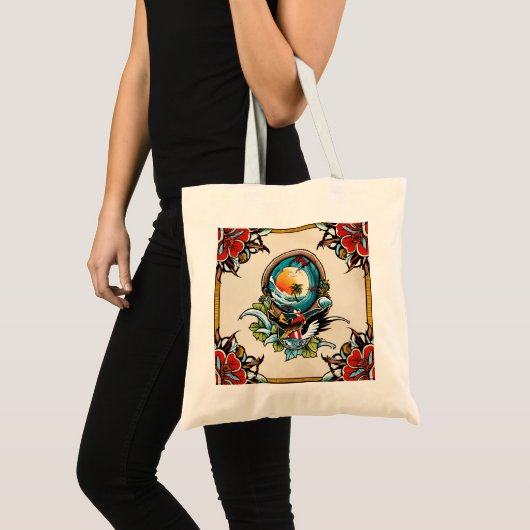 Old School garnalen' Tote Bag (Voorkant (product))