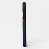 Old School Gestreepte jaren '70 jaren '80 Retro Ra Case-Mate iPhone Case (Achterkant/links)