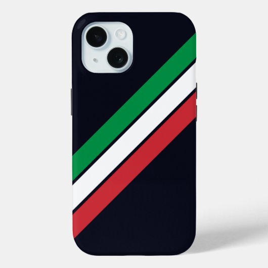 Old School Gestreepte jaren '70 jaren '80 Retro Ra Case-Mate iPhone Case (Achterkant)