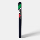 Old School Gestreepte jaren '70 jaren '80 Retro Ra Case-Mate iPhone Case (Achterkant / Links)