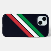 Old School Gestreepte jaren '70 jaren '80 Retro Ra Case-Mate iPhone Case (Achterkant (horizontaal))