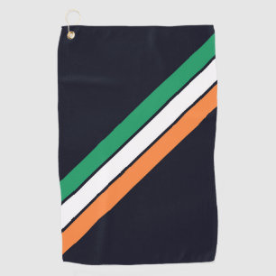 Old School Gestreepte jaren '70 jaren '80 Retro Ra Golfhanddoek