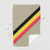 Old School Gestreepte jaren '70 jaren '80 Retro Ra Golfhanddoek (Insitu)