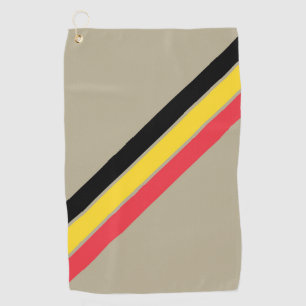 Old School Gestreepte jaren '70 jaren '80 Retro Ra Golfhanddoek