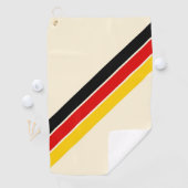 Old School Gestreepte jaren '70 jaren '80 Retro Ra Golfhanddoek (Insitu)