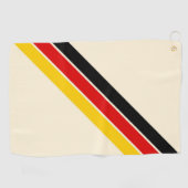Old School Gestreepte jaren '70 jaren '80 Retro Ra Golfhanddoek (Horizontaal)