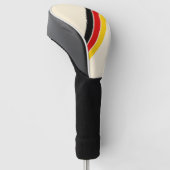 Old School Gestreepte jaren '70 jaren '80 Retro Ra Golfheadcover (Schuin)