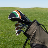 Old School Gestreepte jaren '70 jaren '80 Retro Ra Golfheadcover (Insitu)